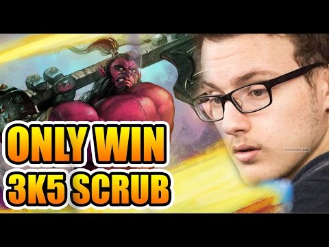 Miracle- Dota 2 [Axe] Only Win Against 3k5 Scrub