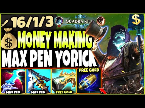 *BE RICH* New Season 12 Max Pen Yorick First Strike Build 🔥 LoL Top Yorick Preseason 2022 Gameplay