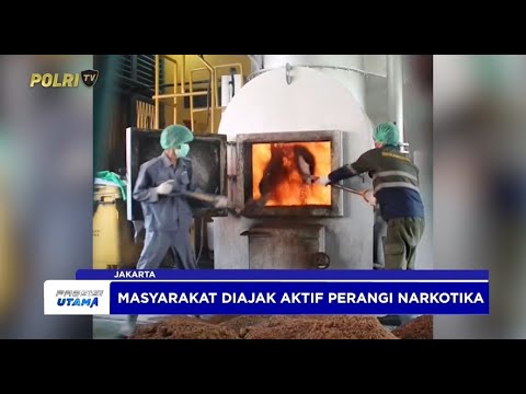 POLRES TANGSEL MUSNAHKAN 610 KG TEMBAKAU SINTETIS