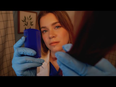 ASMR Scalp, Hair & Skin Exam | Scalp Check, Scalp Scratching | Medical Roleplay