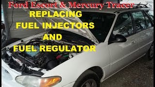 Ford Escort Mercury Tracer  Fuel injector change to fix no start, 1997 to 2002 models.