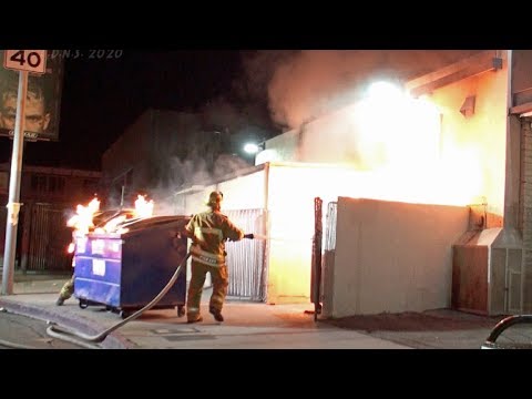 LAFD / 7-11 Dumpster Fire / West L.A.
