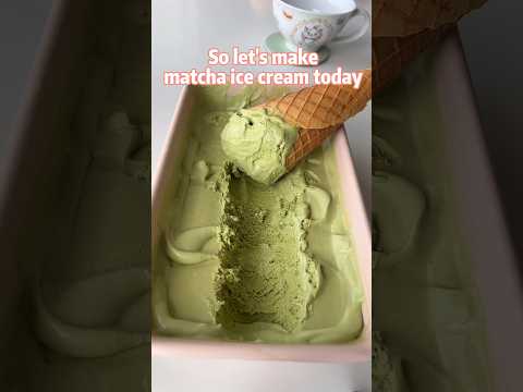 Homemade matcha ice cream 🍵🍦