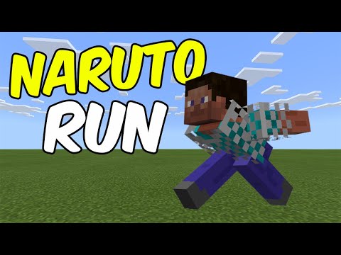 How to NARUTO RUN in Minecraft PE / Bedrock Edition