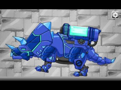 Tyranno + Tricera - Combine! Dino Robot Video