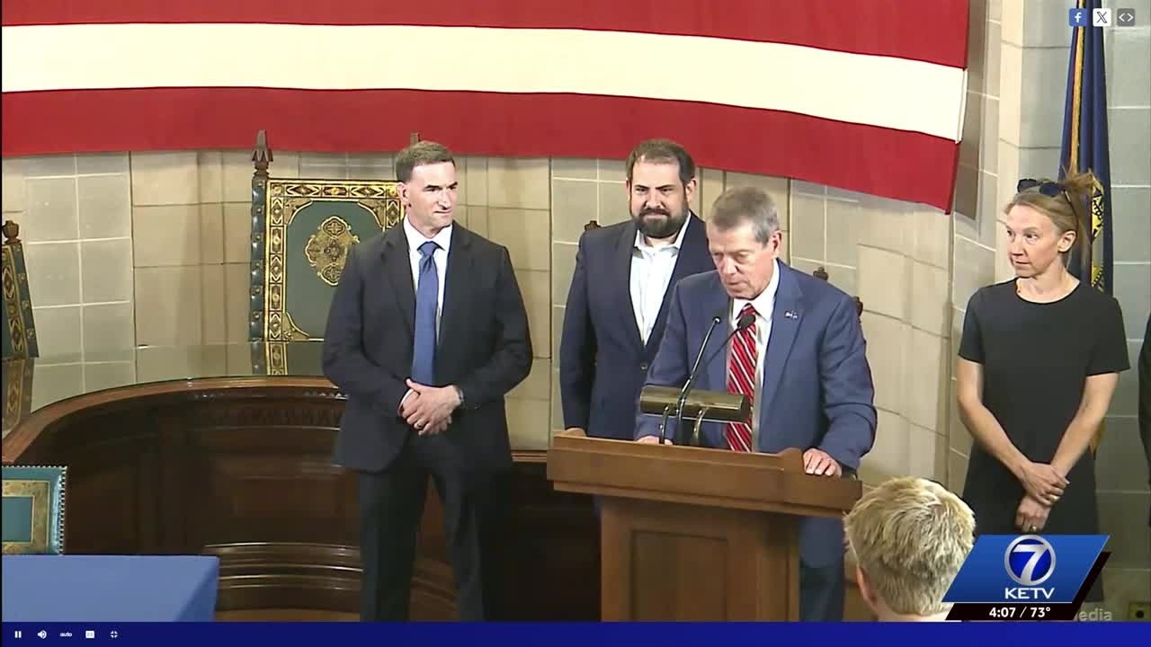 Video: Pillen signs LB 1096 to restrict foreign adversary access to Nebraska agriculture and infrastructure