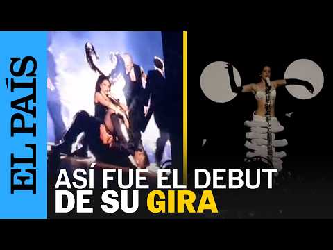 Rosalía hace del escenario su templo y su teatro en el inicio de la gira de 'Lux' en Lyon