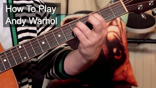 &#39;Andy Warhol&#39; David Bowie Guitar Lesson