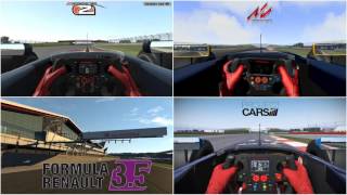 rFactor 2 vs Assetto Corsa vs Project Cars - Formula Renault 3.5 @ Silverstone