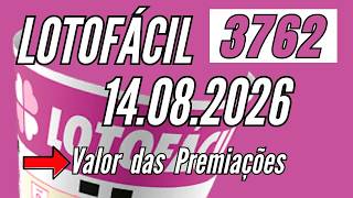 Resultado Lotofácil 3262 de hoje 14/08, Resultado Lotofácil de hoje 14/08