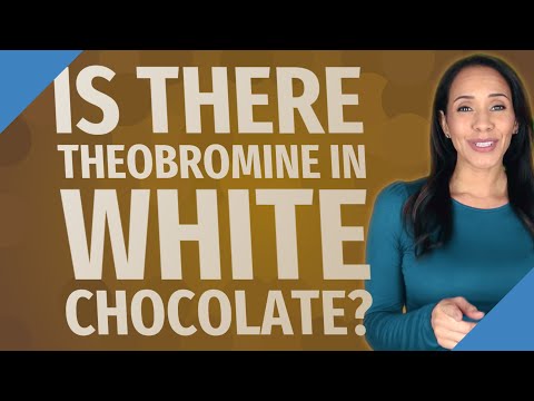 Is there theobromine in white chocolate?