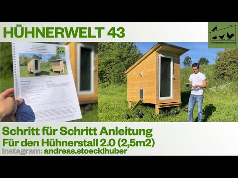 Hühnerwelt 43 Die 2,5m2 Anleitung ist verfügbar! Alle Details + folgende Projekte