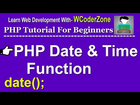 Php Date And Time Function English Tutorial