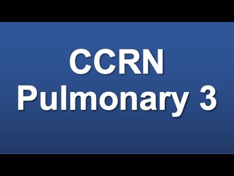 CCRN Pulmonary 3