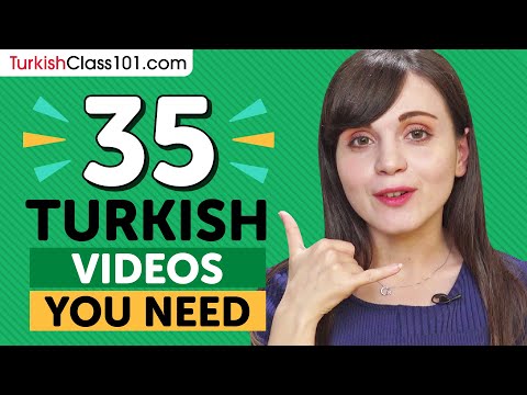 35 Beginner Turkish Videos You Must Watch | Learn Turkish