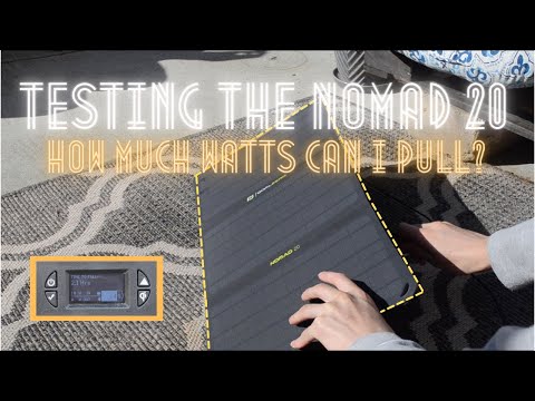 Testing the Goal Zero Nomad 20 | How much power does it actually give out?