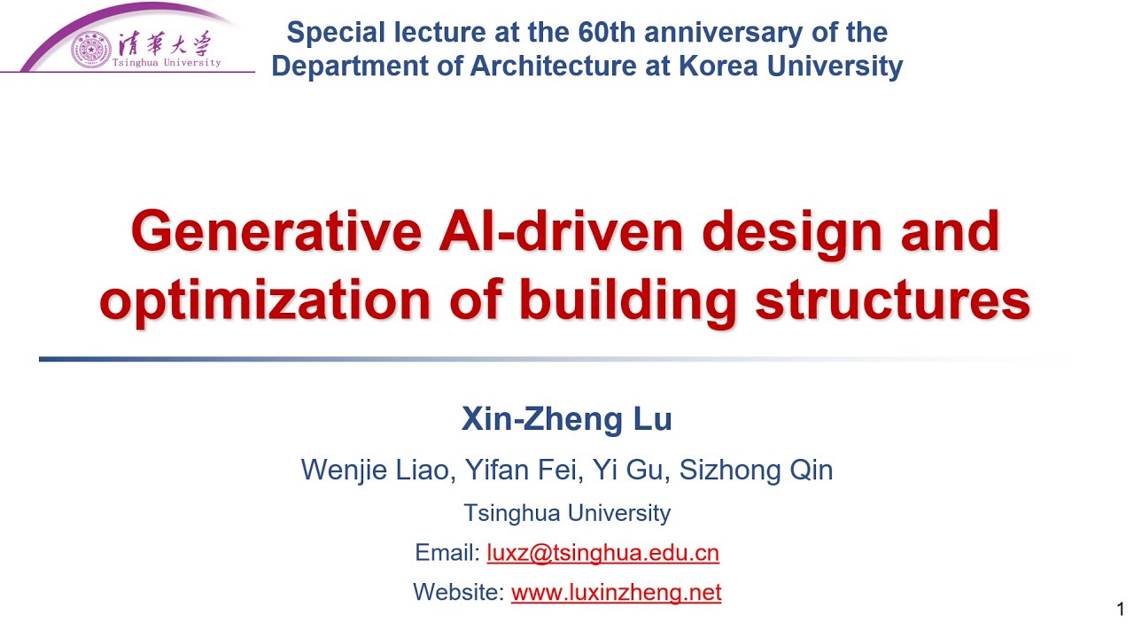 Generative AI-driven design and optimization of building structures