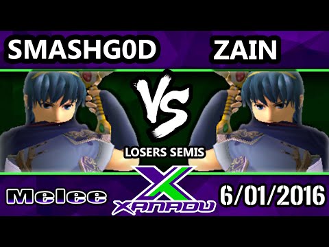 S@X 152 SSBM Losers Semis - SSI | Zain (Marth) Vs. SmashG0D (Marth)