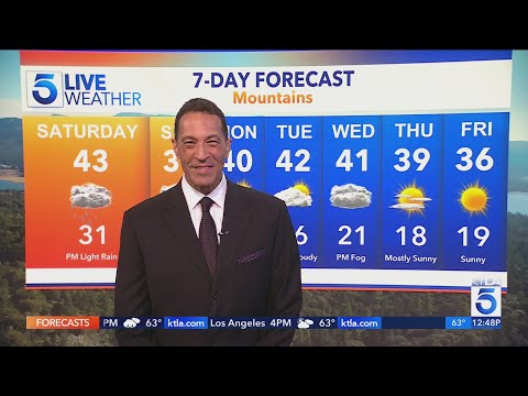 More rain expected to start the New Year in Southern California