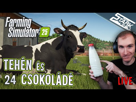 Farming Simulator 25 - 24.Rész (Tehéntejből Csokoládét Gyártunk!) - Stark LIVE