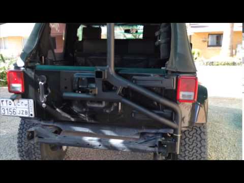 AEV Spare Tyre Carrier Installation