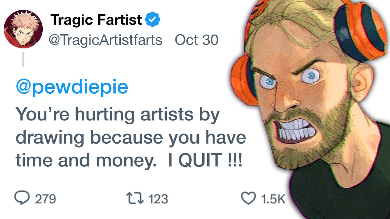 How Pewdiepie’s Drawings Made Half The Art Community Quit
