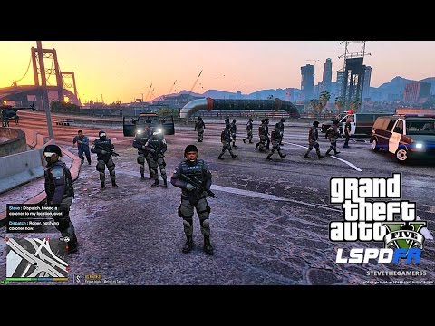 GTA 5 LSPDFR 0.3.1 - EPiSODE 65 - LET'S BE COPS - SWAT PATROL (GTA 5 PC POLICE MODS)
