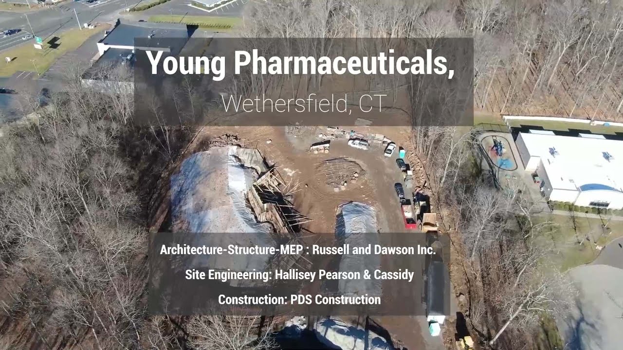 Conceptual Design and Construction Documentation for Young Pharmaceuticals HQ in Wethersfield, CT