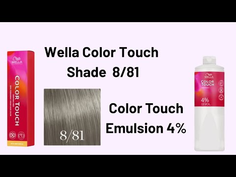 Wella Color Touch 8/81 Results on Pre lightened Hair