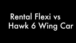 preview picture of video 'Eagle River Racing Rental Flexi compared to Hawk 6 Wing Car'