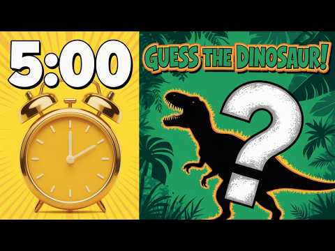 5 Minute Timer Quiz | Guess The Dinosaur