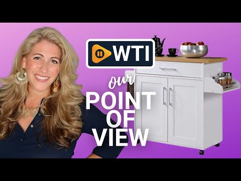 Hodedah Kitchen Island with Spice Rack - WTI product video review