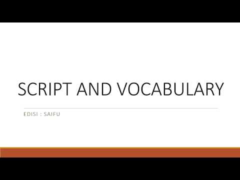 LATIHAN SOAL SOAL JFT SOAL SCRIPT AND VOCABULARY #SAIFU