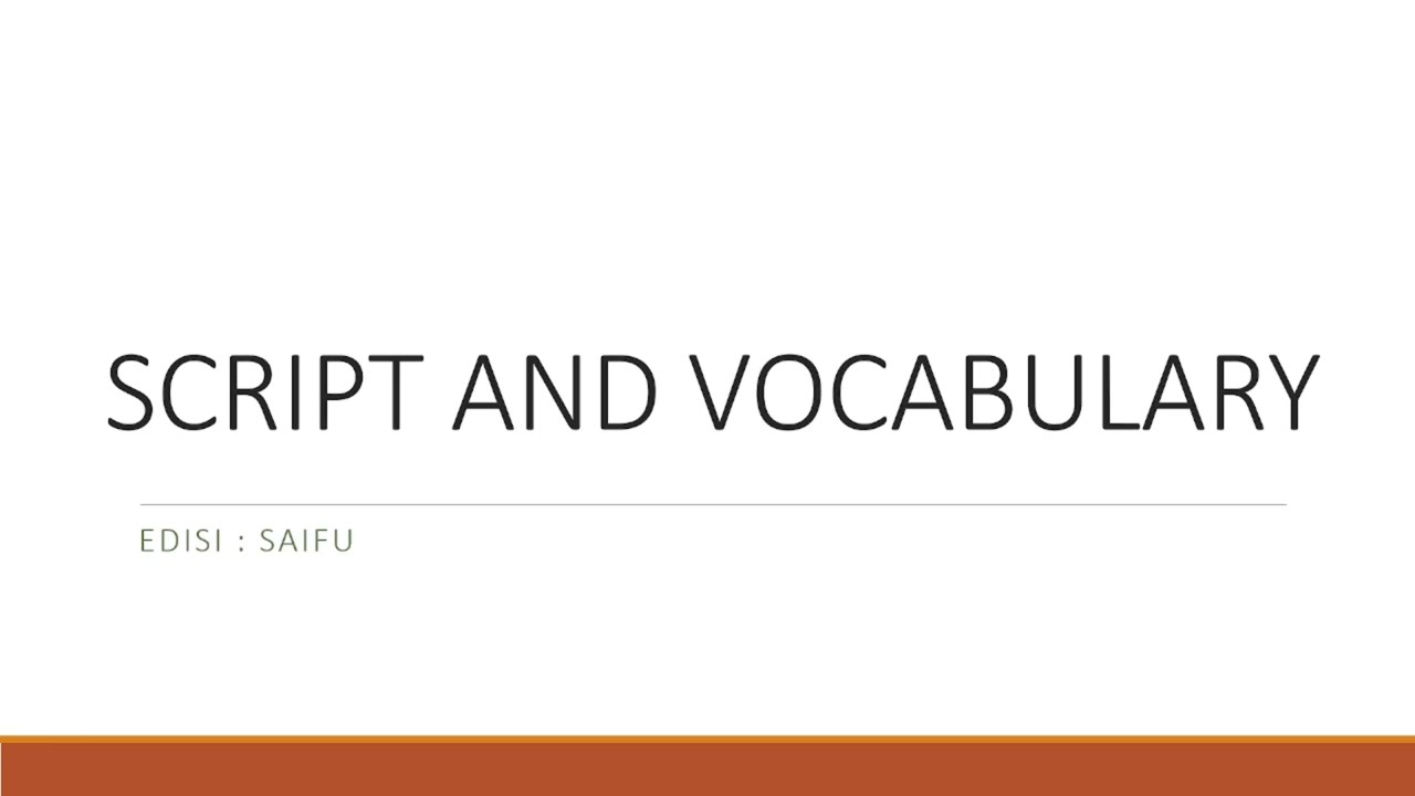 LATIHAN SOAL SOAL JFT SOAL SCRIPT AND VOCABULARY #SAIFU