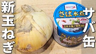 【新玉ねぎとサバ缶のレシピ】切って和えるだけ！簡単美味しいタマネギ漬けの作り方　辛味を抑えて栄養を逃さない！子供にも大人気な副菜レシピ