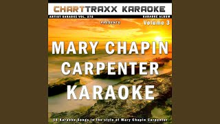 Going Out Tonight (Karaoke Version In the Style of Mary Chapin Carpenter)