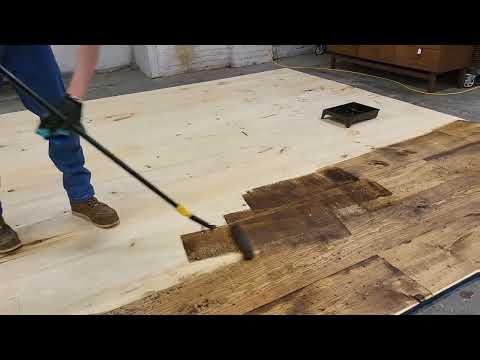 DIY WIDE PLANK FLOORS you install YOU DISTRESS you stain YOU POLY