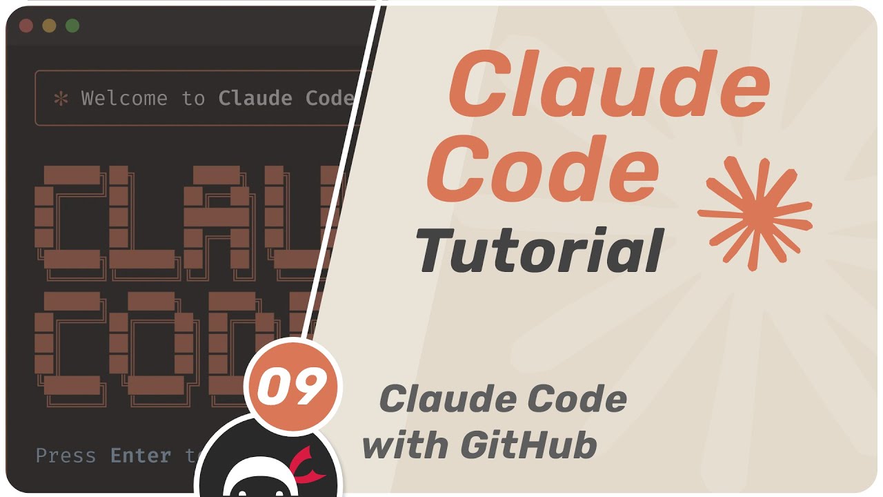 Claude Code Tutorial #9 - Claude Code with GitHub