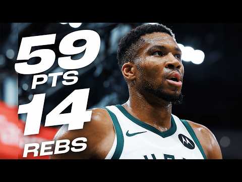 Giannis Antetokounmpo ERUPTS For 59-PT DOUBLE-DOUBLE! 🔥| November 13, 2024