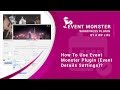Event Manager Responsivo Tema Plugin de WordPress Captura de Pantalla Pequeña Plugin de WordPress para Sitio de Arte y Cultura