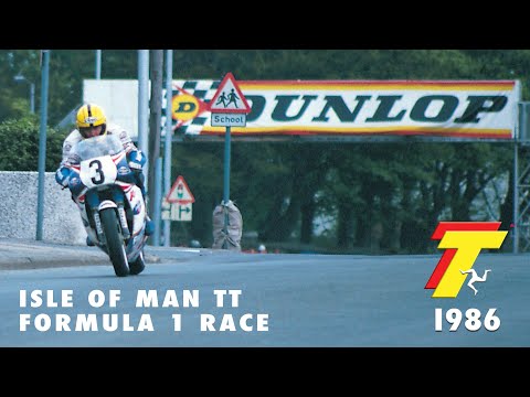 Isle of Man TT 1986 | Joey Dunlop Wins the Formula 1 Race