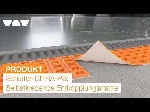 Neu: Schlüter-DITRA-PS - die selbstklebende Verbundentkopplung