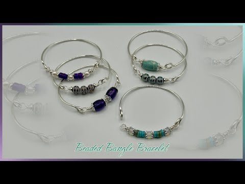 Easy Beaded Wire Bangle Tutorial