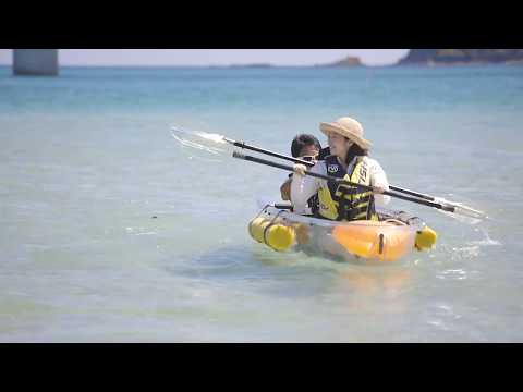 やまぐち映像図鑑 NO.174 角島クリアカヤック［下関市］ | Tsunoshima Clear Kayak [ Shimonoseki-city ]