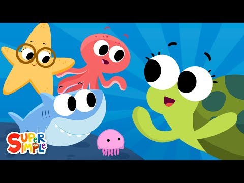 Down In The Deep Blue Sea | ft. Finny The Shark! | Super Simple Songs