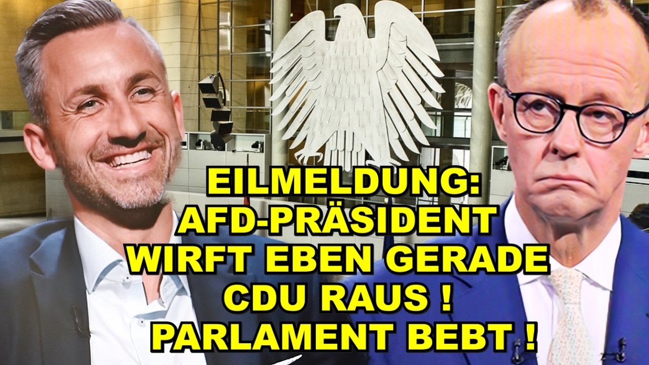 EIL: AfD-Präsident WIRFT CDU RAUS!