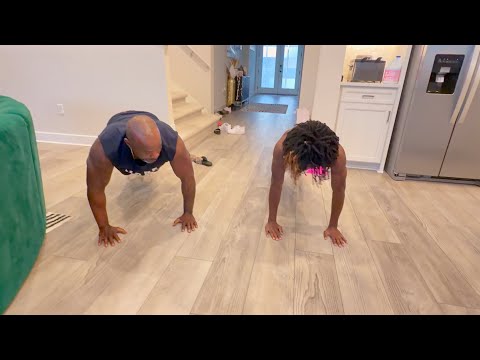 LIL MIKE CHALLENGED PAPA E TO A PUSH UP CONTEST *INTENSE*