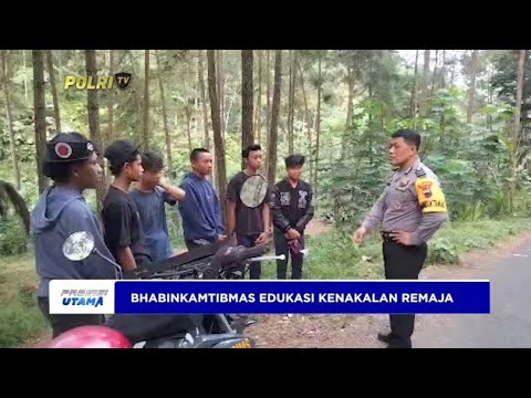 BHABINKAMTIBMAS POLSEK TAMBAK BANYUMAS PATROLI DIALOGIS KENAKALAN REMAJA