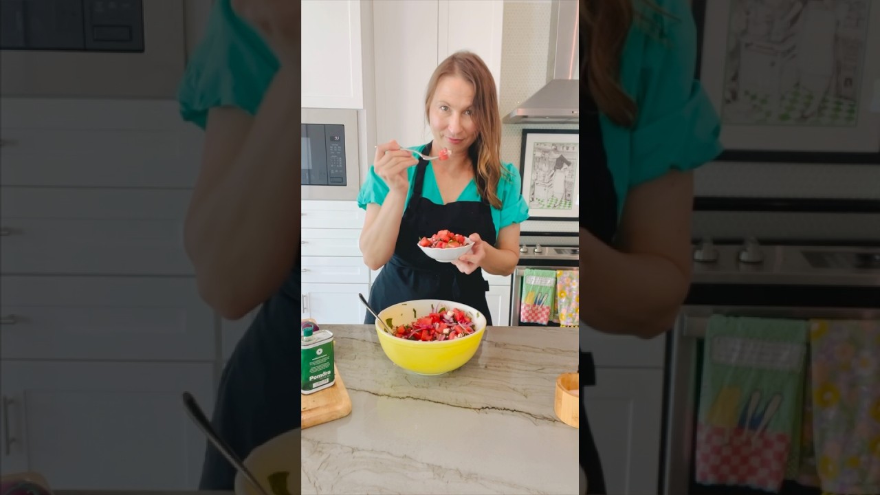 Watermelon Feta Mint Salad | Easy Summer Salad Recipe