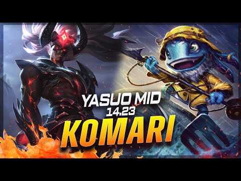 Komari - Yasuo vs Fizz MID Patch 14.23 - Challenger Yasuo Gameplay